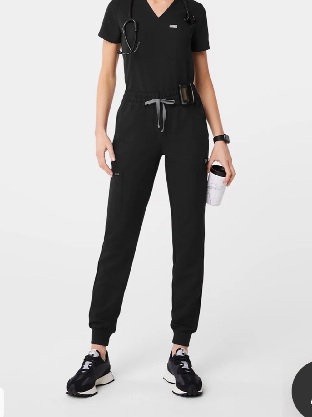 Figs Uman Black Joggers
